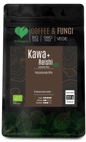 BeOrganic, Kawa Arabica mielona + Reishi BIO, proszek, 1 sztuka