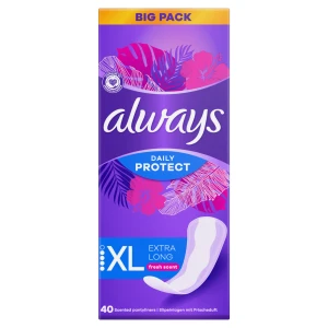 Always Daily Protect, Bardzo długie wkładki higieniczne, 40 sztuk