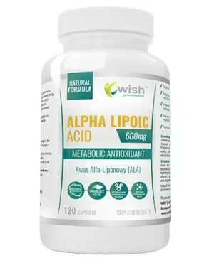 Wish ALA Kwas Alfa Liponowy 600 mg 120 kapsułek