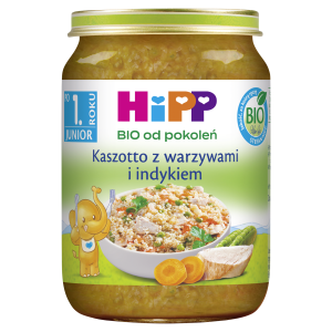 Hipp Kaszotto z warzywami i indykiem BIO, 250 g, cena, właściwości, opinie