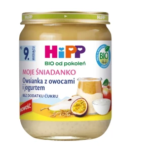 Hipp Bio od pokoleń, Owsianka z owocami i jogurtem, po 9. m-cu, 160 g