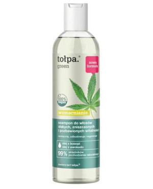 Tołpa Green Wzmacniający, szampon do włosów słabych, zniszczonych i pozbawionych witalności, 300 ml