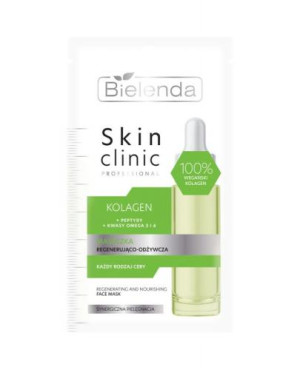 Bielenda Professional Skin Clinic Kolagen, maseczka regenerująco-odżywcza, 8 g