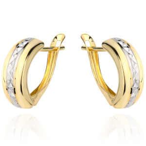 Złote Kolczyki Damskie pr 585 Grawer Gratis