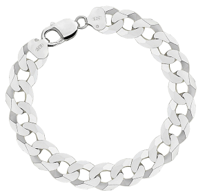 Srebrna Bransoletka Męska Pancerka 12,50 mm pr 925 Grawer Gratis