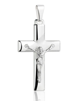 Srebrny Krzyżyk z Jezusem pr 925
