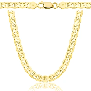 Srebrny Pozłacany Łańcuszek Gucci 6,50 mm Pełny pr 925 Grawer Gratis
