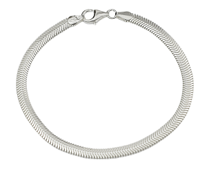 Bransoletka Srebrna Wąż Diamentowany 4,50 mm pr 925 Grawer Gratis