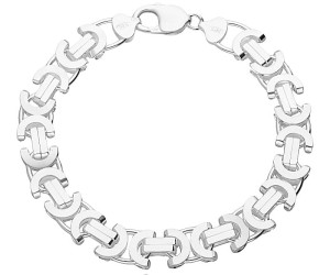 Srebrna Bransoletka Męska Splot Królewski Płaski 11,20 mm pr 925 Grawer Gratis