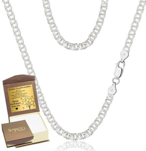 Łańcuszek Srebrny Garibaldka 5,80 mm pr 925 Grawer Gratis