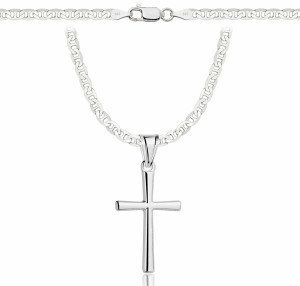 Łańcuszek Srebrny Gucci 3,20 mm z Krzyżykiem pr 925 Grawer Gratis