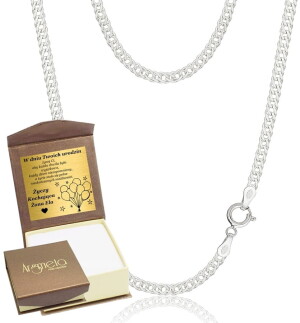 Srebrny Łańcuszek Diamentowany Rombo 3,00 mm pr 925 Grawer Gratis