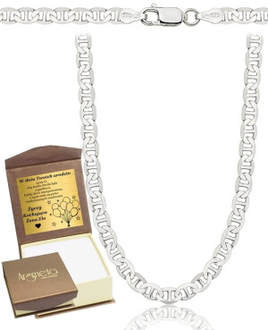 Srebrny Łańcuszek Męski Gucci 4,50 mm pr 925 Grawer Gratis