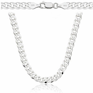 Srebrny Łańcuszek Męski Pancerka 5,50 mm pr 925 Grawer Gratis