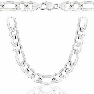 Srebrny Łańcuszek Męski Figaro 10,30 mm pr 925 Grawer Gratis