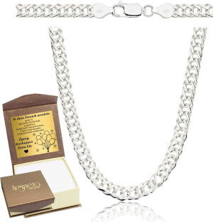 Srebrny Łańcuszek Męski Rombo Szeroki 6,00 mm pr 925 Grawer Gratis