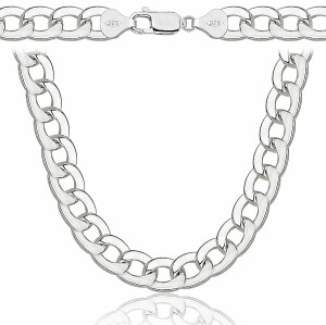 Srebrny Łańcuszek Męski Pancerka 8,50 mm pr 925 Grawer Gratis