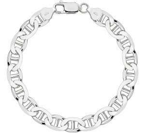 Srebrna Bransoletka Męska Pełna Gucci 8,00 mm pr 925