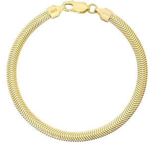 Bransoletka Złota Damska Żmijka 4,20 mm pr 585