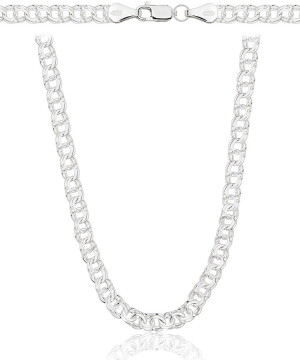 Łańcuszek Srebrny Garibaldka 4,70 mm pr 925 Grawer Gratis