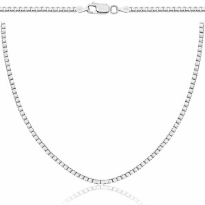 Łańcuszek Srebrny Męski Kostka Wenecjana 2,00 mm pr 925