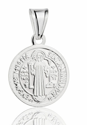 Srebrny Medalik św. Benedykt pr 925