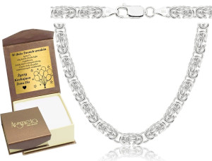 Srebrny Łańcuszek Pełny Splot Królewski Okrągły 4,50 mm pr 925 Grawer Gratis