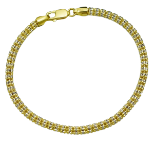 Bransoletka Złota Damska Solidna 3,80 mm Gruba pr 585