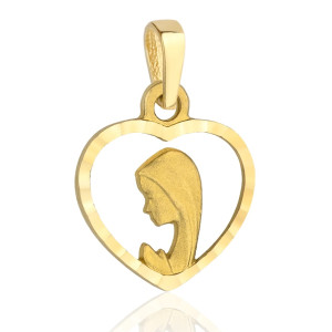 Medalik Matka Boska w Diamentowanym Sercu pr. 585