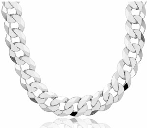 Srebrny Łańcuch Męski Pancerka 15,50 mm pr 925 Grawer Gratis