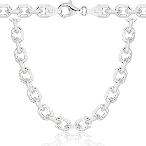 Srebrny Łańcuszek Męski Ankier Gruby 6,80 mm pr 925 Grawer Gratis