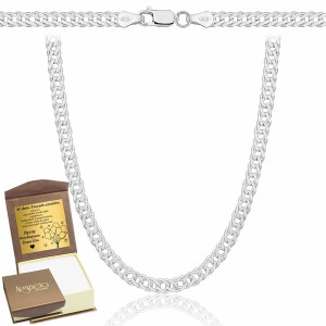 Srebrny Łańcuszek Męski Diamentowany Rombo 3,80 mm pr 925