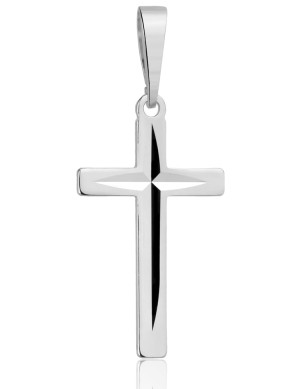 Srebrny Krzyżyk Gładki pr 925