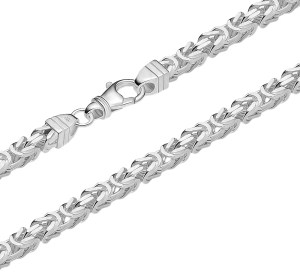 Srebrny Łańcuszek Splot Królewski Pełny 4,50 mm Kwadratowy pr 925 Grawer Gratis