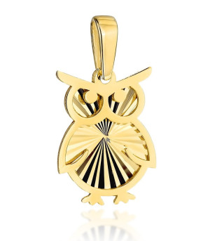 Zawieszka Złota Diamentowany Sowa pr 585