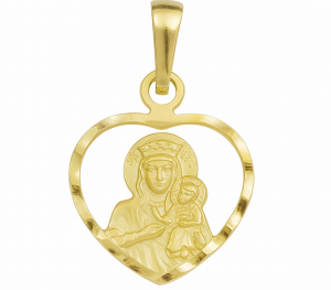 Medalik Matka Boska w Diamentowanym Sercu pr. 585