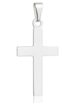 Srebrny Krzyżyk Gładki pr 925