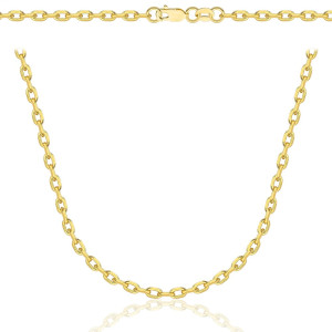 Złoty Łańcuszek Ankier Diamentowany 2,60 mm pr 585