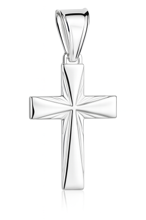 Srebrny Krzyżyk z Promieniami pr 925