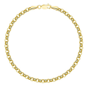 Bransoletka Złota Rolo Diamentowana pr 585
