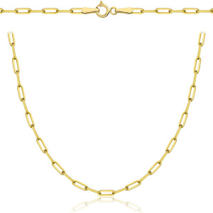 Złoty Łańcuszek Damski 2,20 mm Długie Ogniwa pr 585
