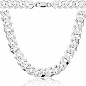 Srebrny Łańcuszek Męski Pancerka 9,30 mm pr 925 Grawer Gratis