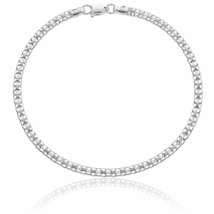 Bransoletka Srebrna Bismark 3,00 mm pr 925 Grawer Gratis