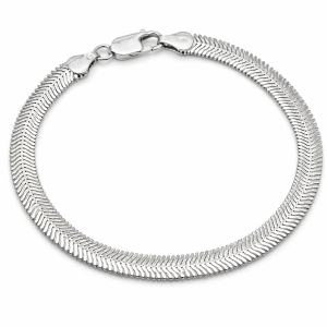 Bransoletka Srebrna Wąż Diamentowany 6,00 mm pr 925 Grawer Gratis