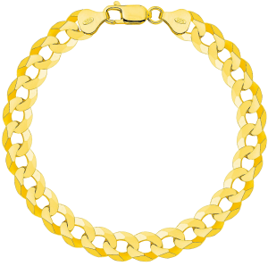 Bransoletka Srebrna Pozłacana Pancerka 8,00 mm pr 925 Grawer Gratis