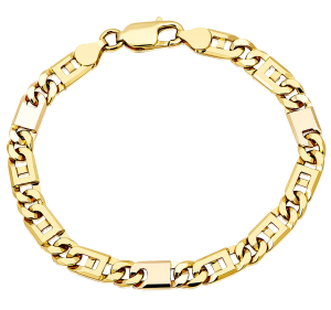 Bransoletka Złota Męska Pełna 6,50 mm pr 585