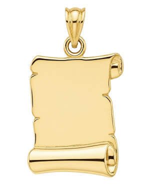 Wisiorek Złoty Papirus pod Grawer pr 585