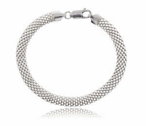Bransoletka Srebrna Tub Ażurowy 6,00 mm pr 925