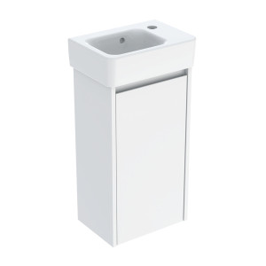 GEBERIT SELNOVA SQUARE zestaw umywalka z szafką 36 cm biały