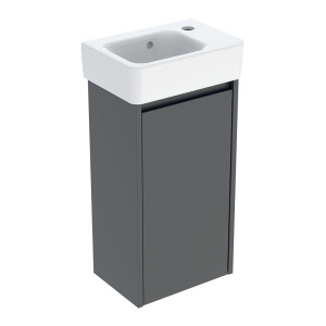 GEBERIT SELNOVA SQUARE zestaw umywalka z szafką 36 cm lava